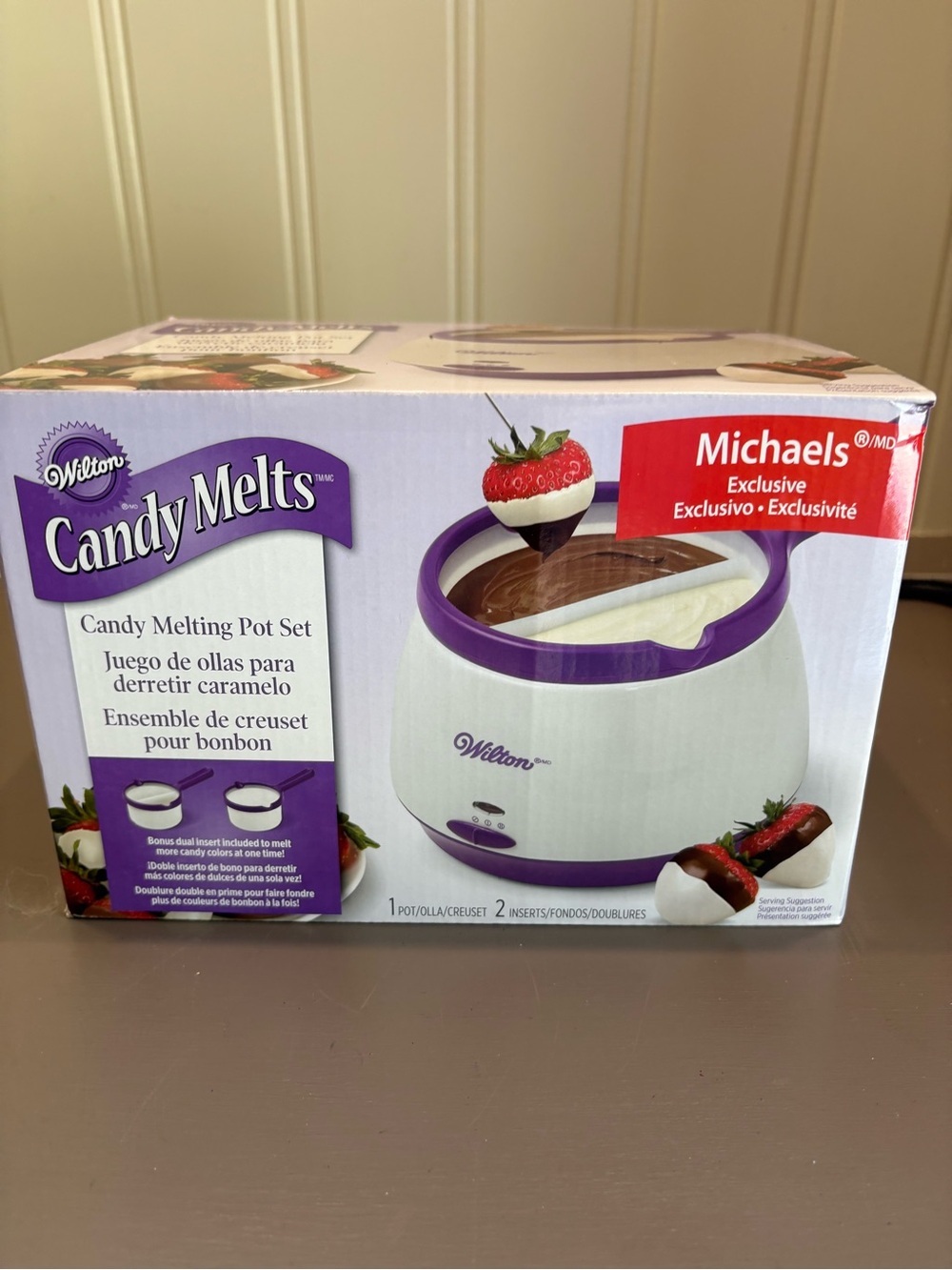 Wilton Candy Melts Pot Set - White and Purple